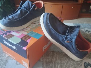 Náuticos Refresh Talla 42 Azul/Naranja