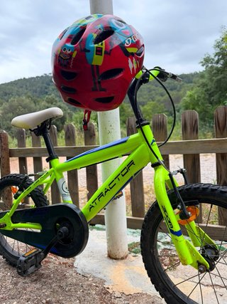 Bicicleta infantil verde Decathlon