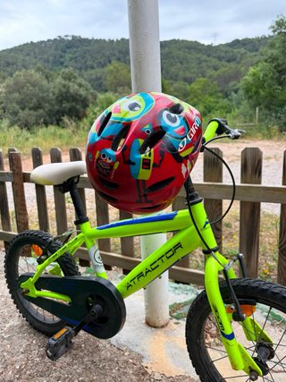 Bicicleta infantil verde Decathlon