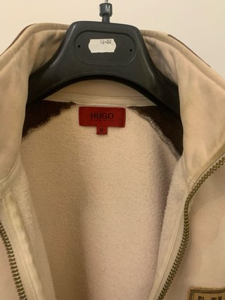 Felpa uomo beige e verde