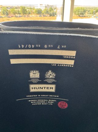 Botas de agua Hunter negras