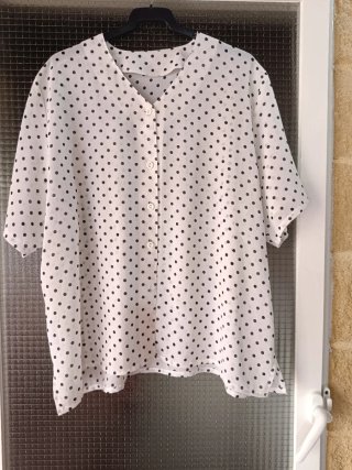 Blusa Gasa Lunares Talla 6XL/52