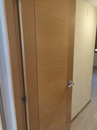Puerta madera maciza