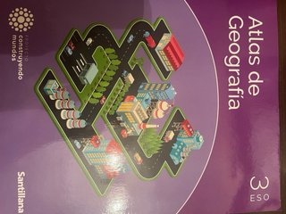 Libro de Geografía de 3 ESO con tres cuadernillos