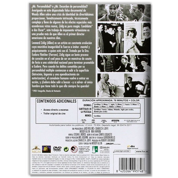 ZELIG (Comedia, Woody Allen)