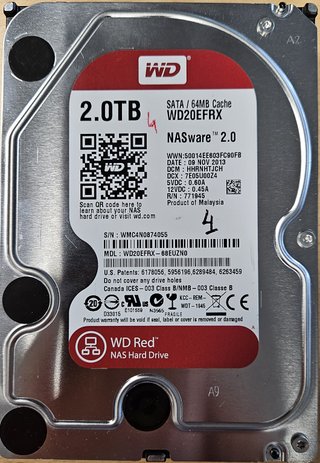 2x WD Red 2TB NAS HDD WD20EFRX