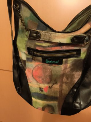 Bolso Desigual Negro Multicolor