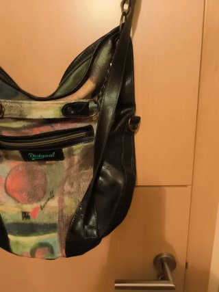 Bolso Desigual Negro Multicolor