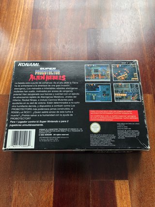 Super Probotector Alien Rebels PAL España SNES