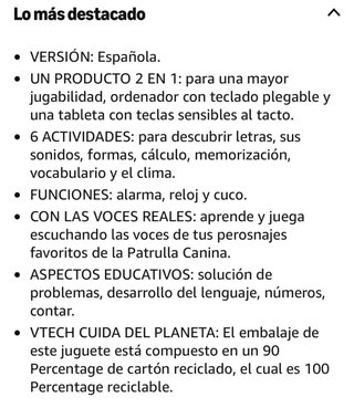 VTech Ordenador Patrulla Canina ESP