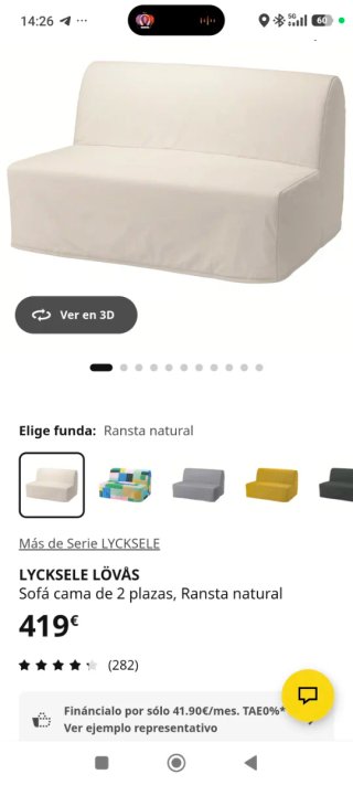 Sofá Cama Blanco