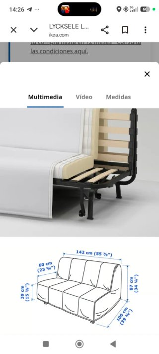 Sofá Cama Blanco