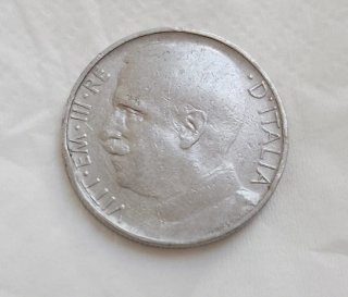 VITT: Em III: 50 Centesimi Leoni 1919 Rigato  q'bb
