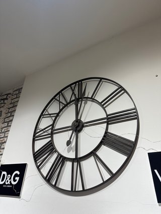 Reloj de Pared Grande Negro