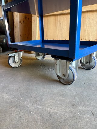 Carro porta-herramientas azul 3 niveles