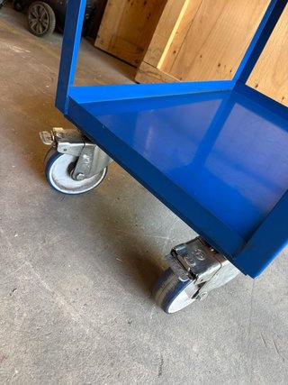 Carro porta-herramientas azul 3 niveles