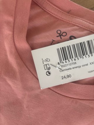 Camiseta SILBON XXS rosa con etiquetas