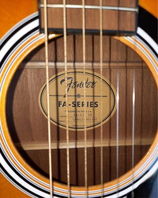 Guitarra Acústica Fender FA-125 SB + Funda