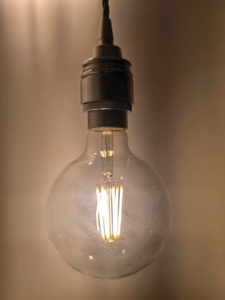 Lámpara colgante industrial con 3 bombillas Edison