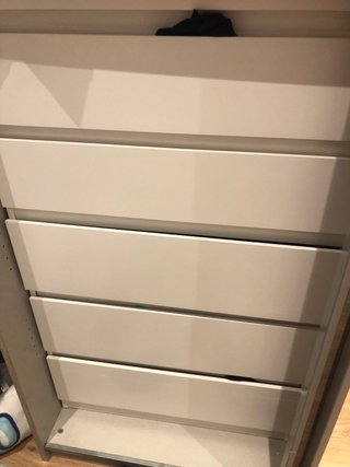 Cómoda Malm 5 cajones Ikea Blanca