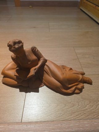 Gran escultura de terracota vinagre Jullar.