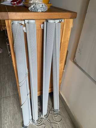 Estor enrollable gris screen 90x250cm  X4 unidads