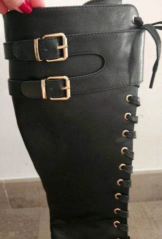 Botas altas Anna Field negras talla 39