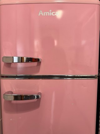 Nevera retro Amica rosa