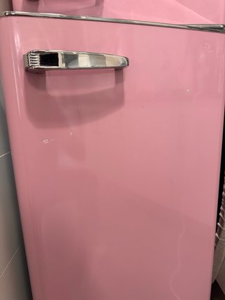 Nevera retro Amica rosa
