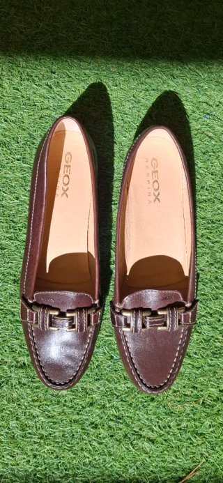 Zapatos de piel Geox Marrón Talla 39