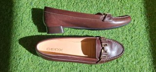 Zapatos de piel Geox Marrón Talla 39