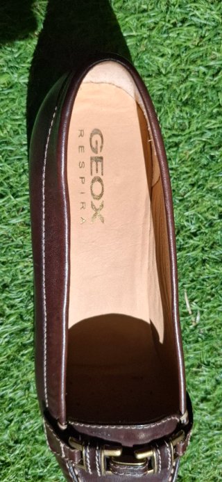 Zapatos de piel Geox Marrón Talla 39