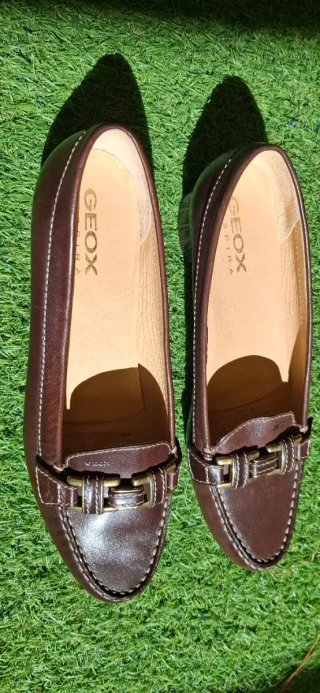 Zapatos de piel Geox Marrón Talla 39