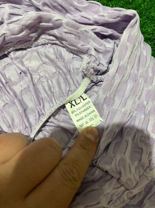 Mallas Push Up Moradas Talla L