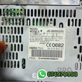 96435880 sistema de audio Peugeot 607
