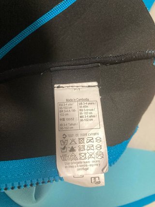 Traje Neopreno Natación Bebé Nabaiji