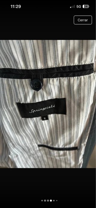 Americana Springfield Raya Negra Talla XL