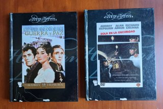 LOTE 7 PELÍCULAS AUDREY HEPBURN. DVD-LIBRO.