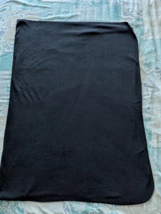 Manta Suave Negra para Coche, Sofá o Camping