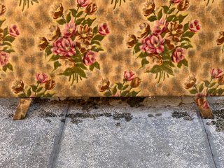 Pannello appendiabiti floreale vintage anni '60