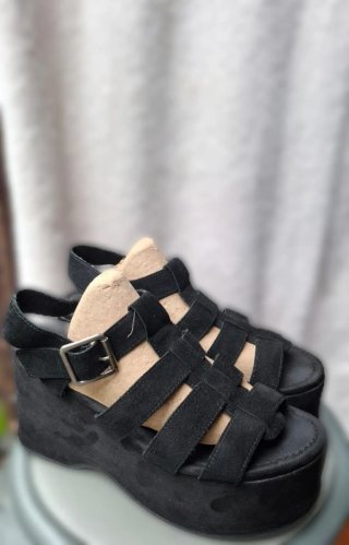 Sandalias plataforma negras