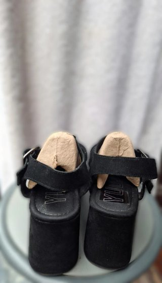 Sandalias plataforma negras