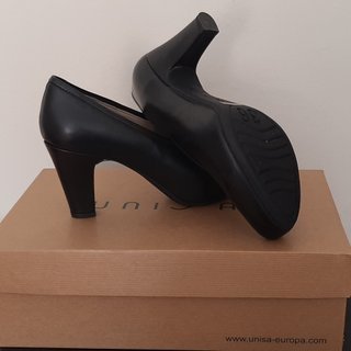Zapatos Unisa Negros Tacón