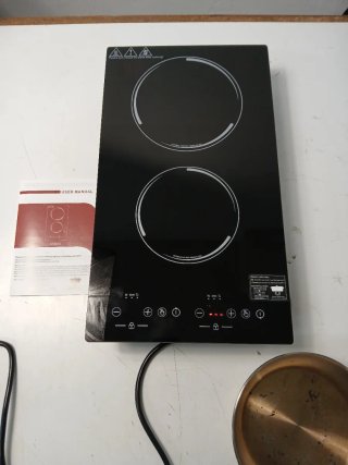 Estufa Inducción Doble TiStm Negra