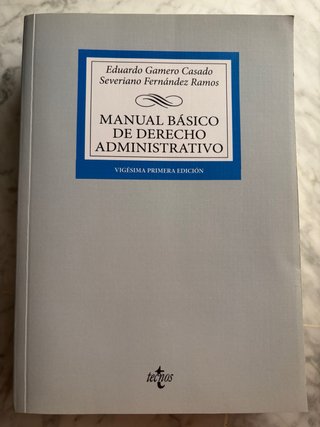 Manual básico de Derecho Administrativo