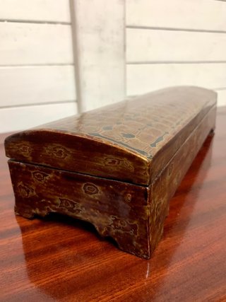 Caja lacada vintage madera