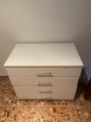 Cajonera blanca 4 cajones