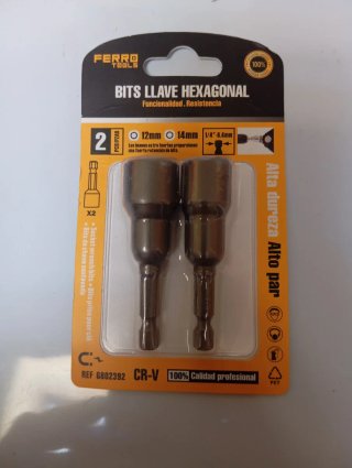 2 llaves de vaso Hexagonales 12mm y 14mm