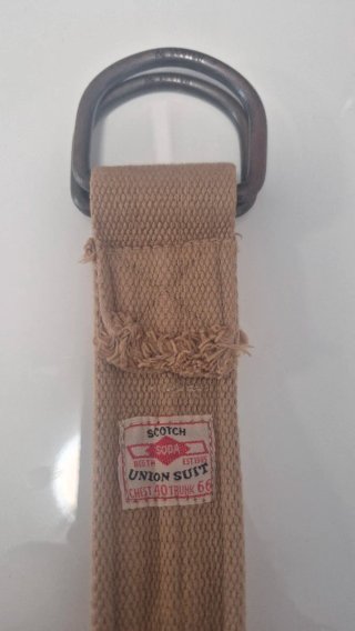 Cintura Scotch D-Ring Beige taglia xl