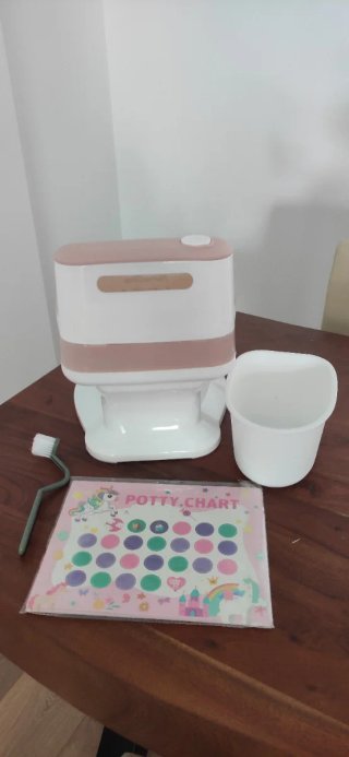 Orinal infantil y tabla de pegatinas